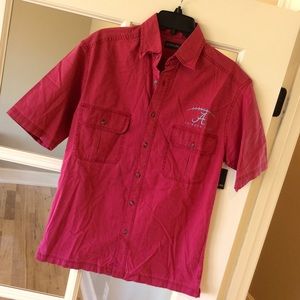 Alabama Shirt Mens Small Button Down Short Sleeve